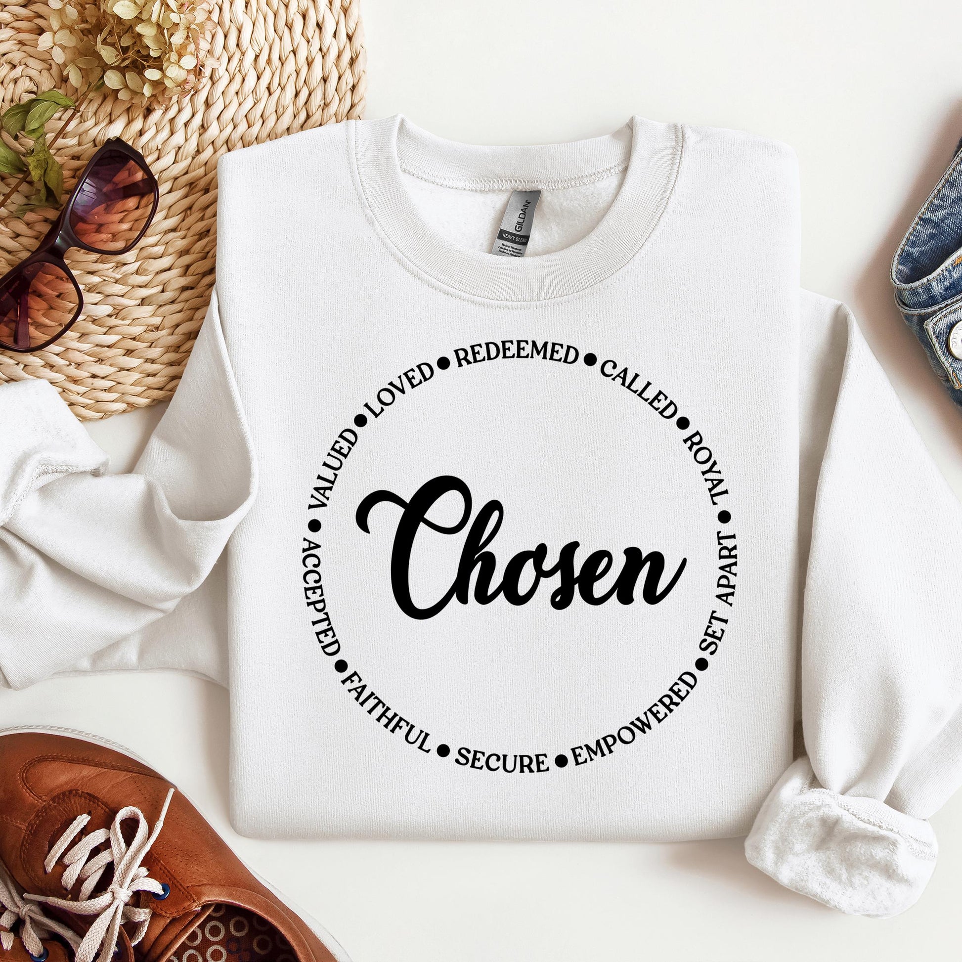 Chosen Valued Loved Redeemed Called Royal Set Apart Empowered Secure Faithful Accepted 01