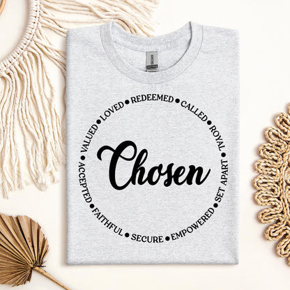 Chosen Valued Loved Redeemed Called Royal Set Apart Empowered Secure Faithful Accepted 01