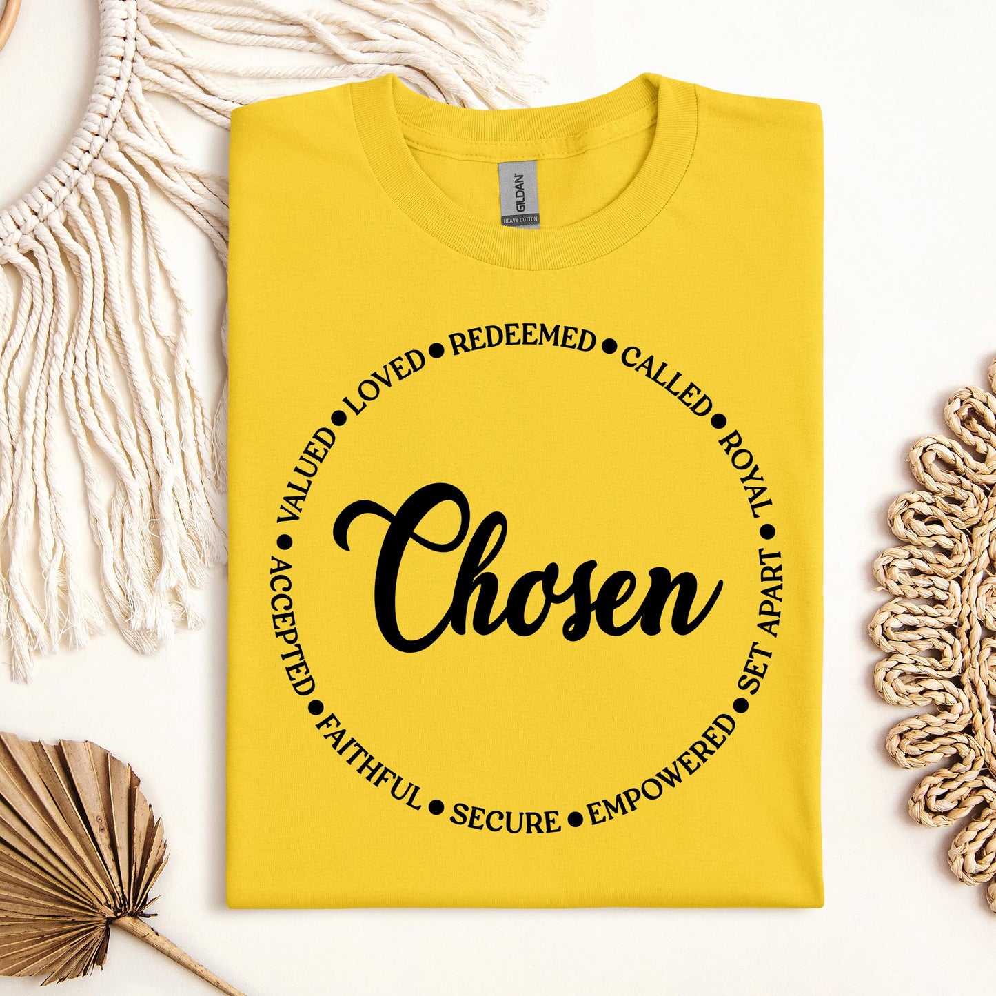 Chosen Valued Loved Redeemed Called Royal Set Apart Empowered Secure Faithful Accepted 01