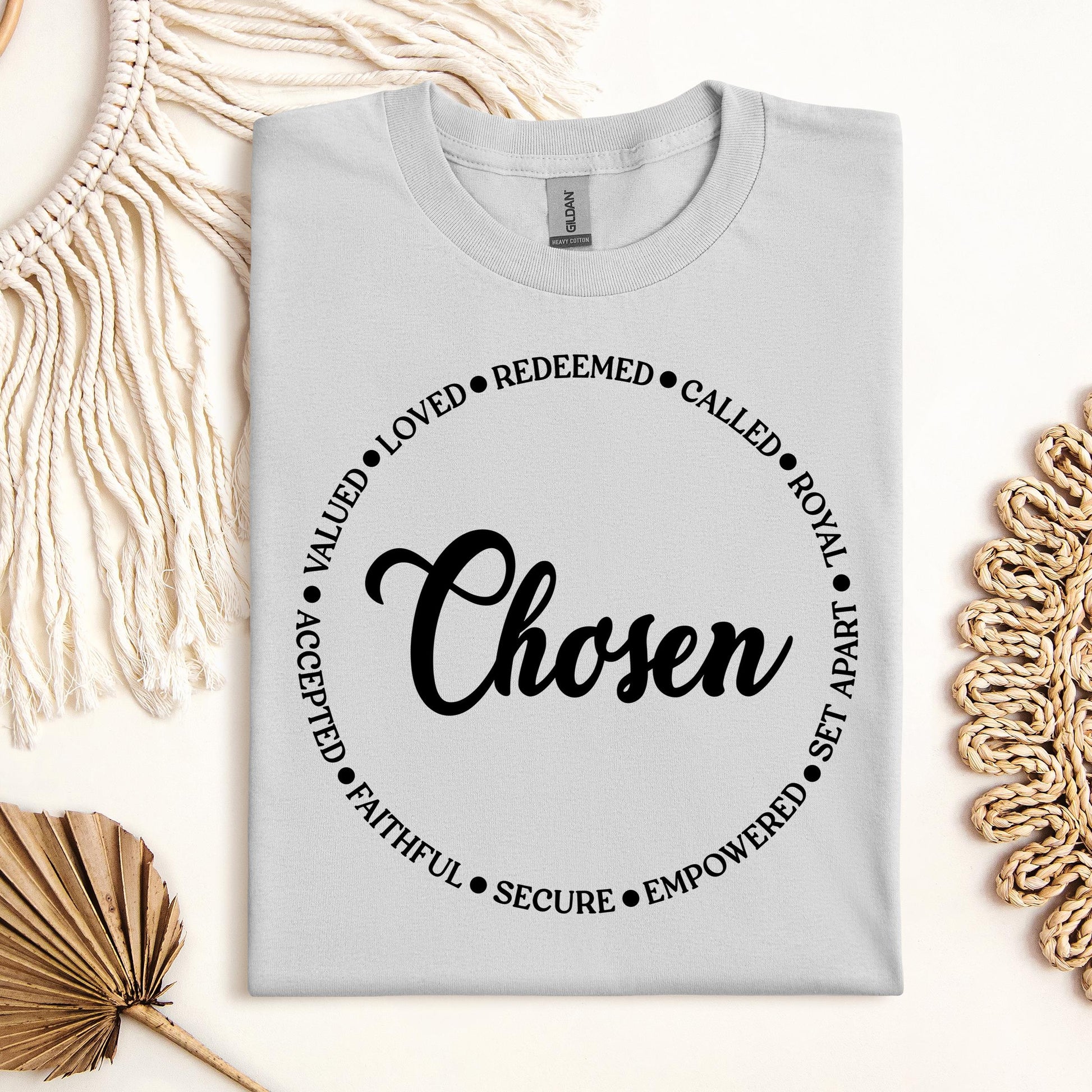 Chosen Valued Loved Redeemed Called Royal Set Apart Empowered Secure Faithful Accepted 01