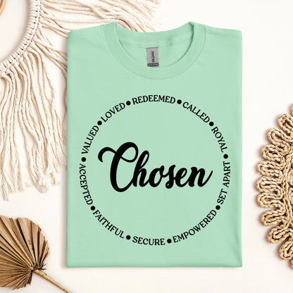 Chosen Valued Loved Redeemed Called Royal Set Apart Empowered Secure Faithful Accepted 01