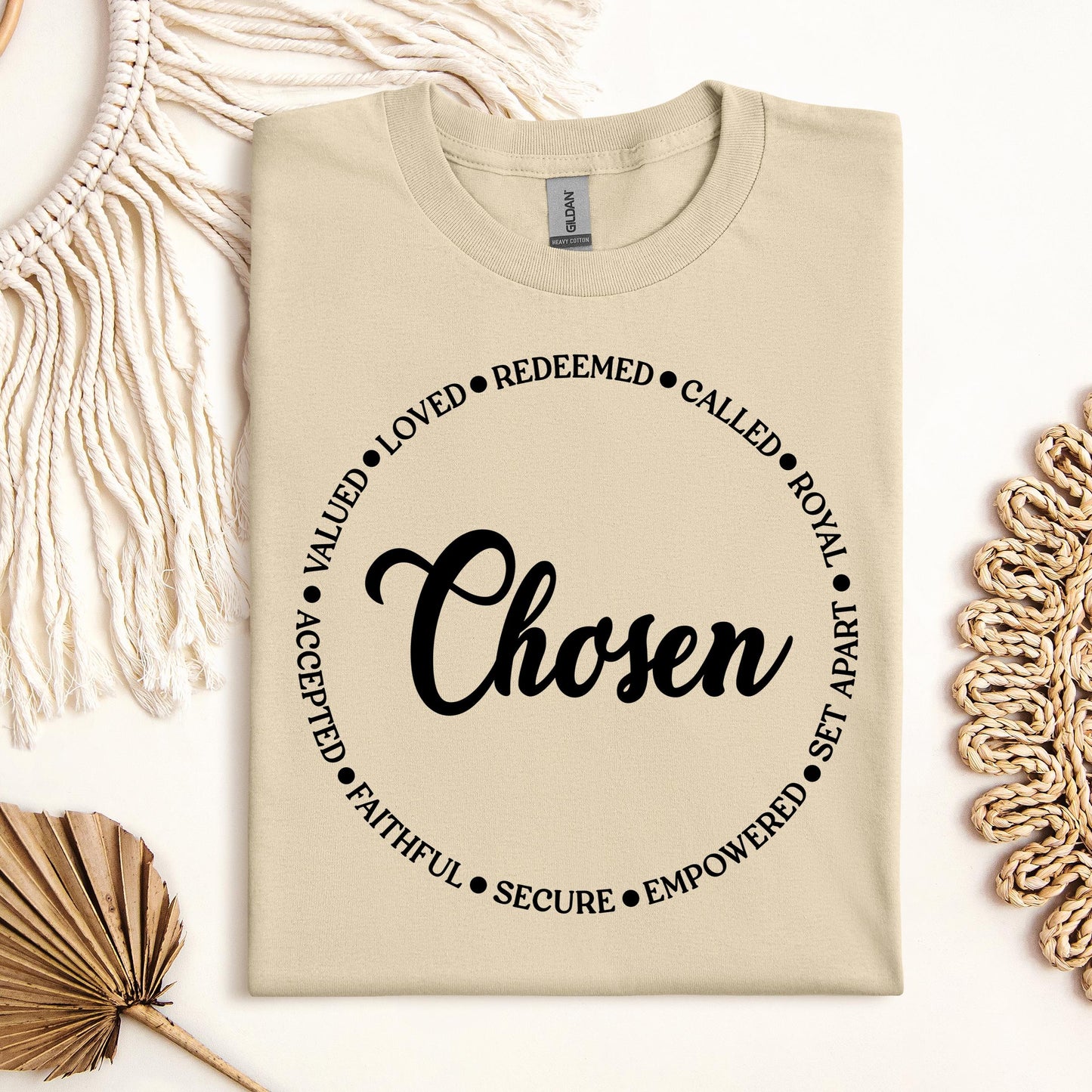 Chosen Valued Loved Redeemed Called Royal Set Apart Empowered Secure Faithful Accepted 01