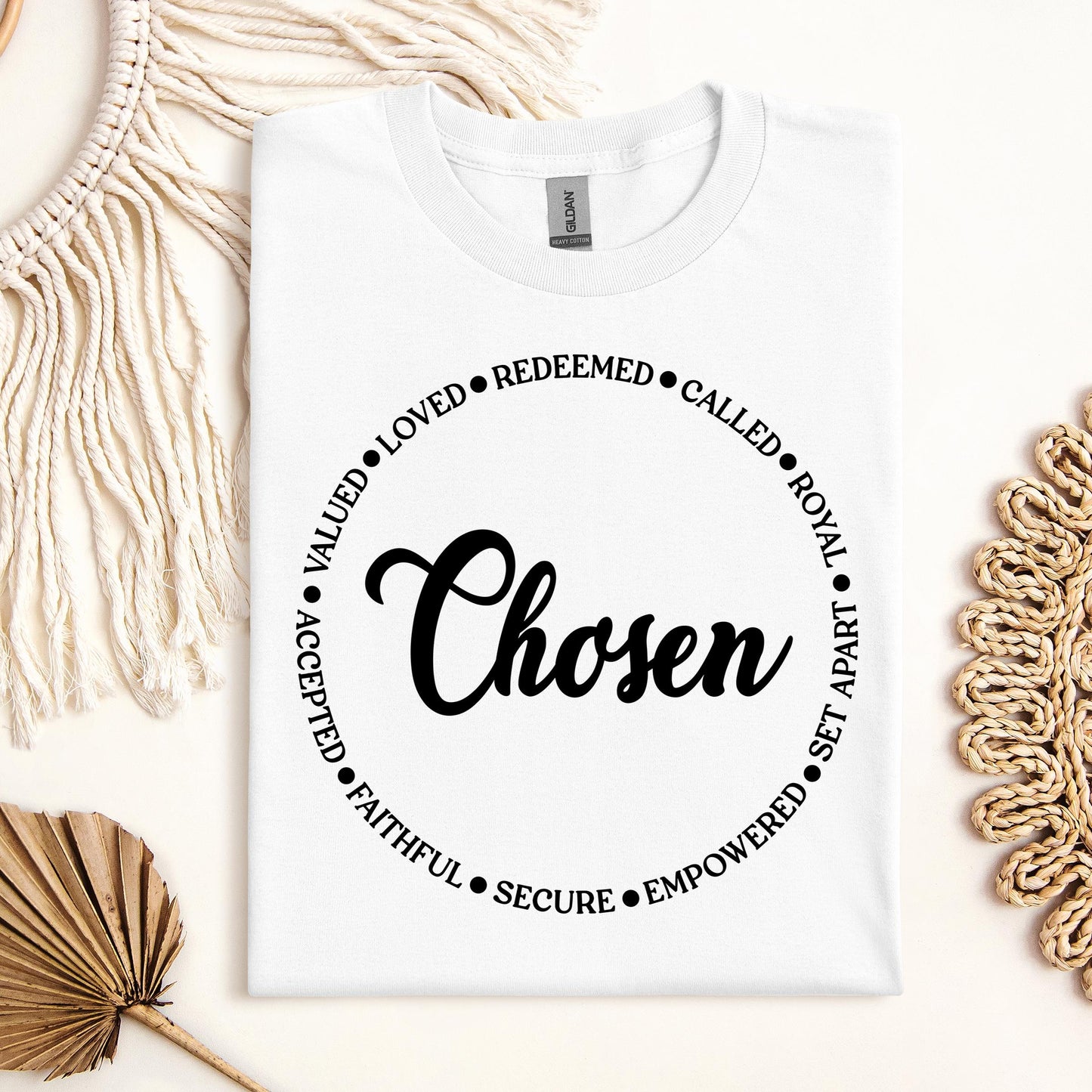 Chosen Valued Loved Redeemed Called Royal Set Apart Empowered Secure Faithful Accepted 01
