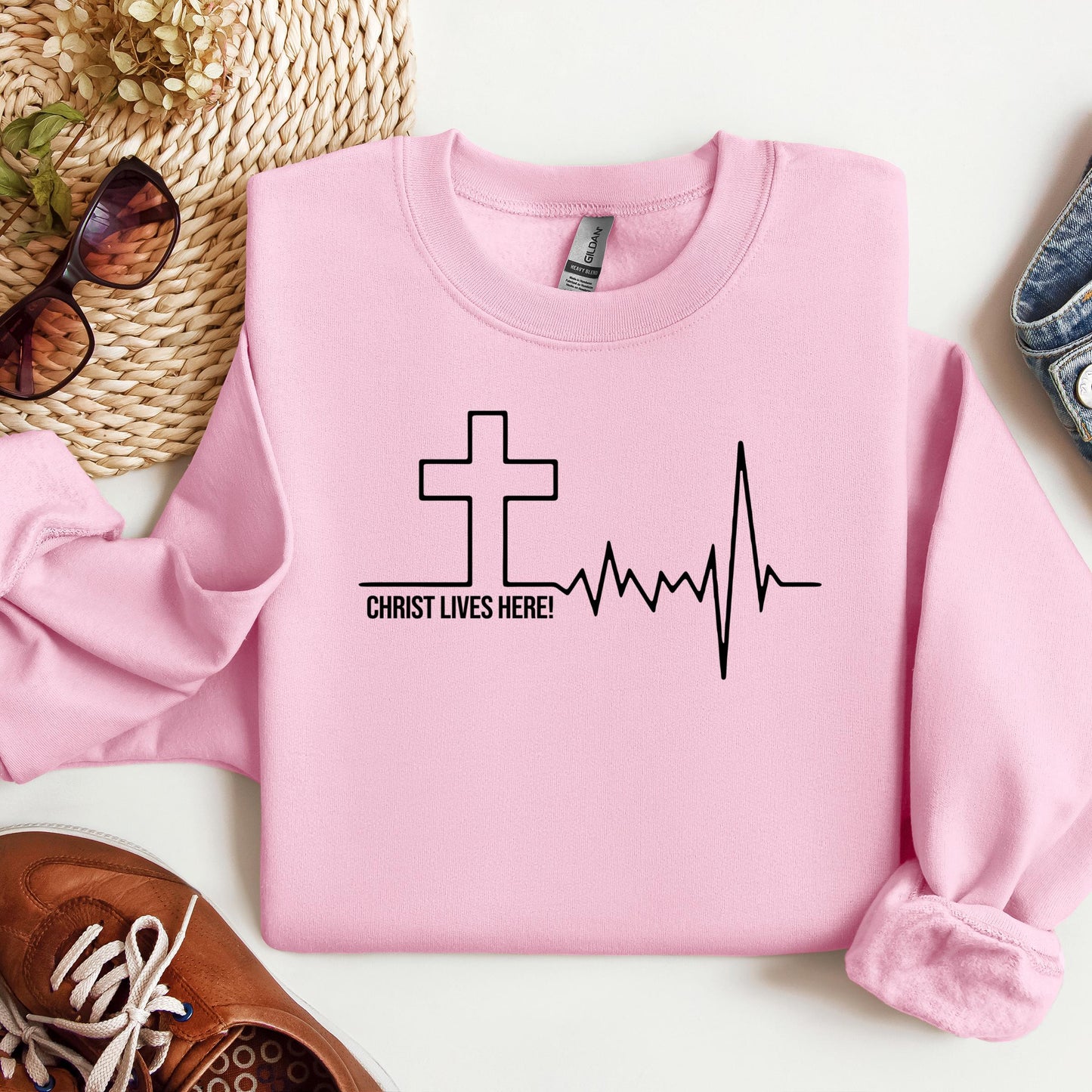 Christ Lives Here Heartbeat