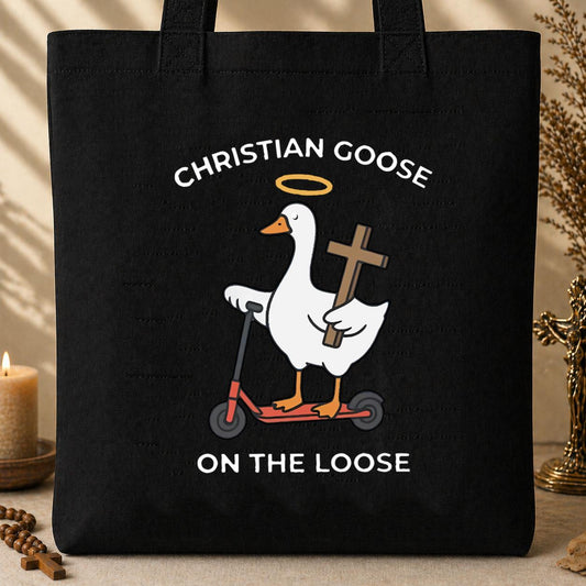 Christian Goose On The Loose Tote Bag