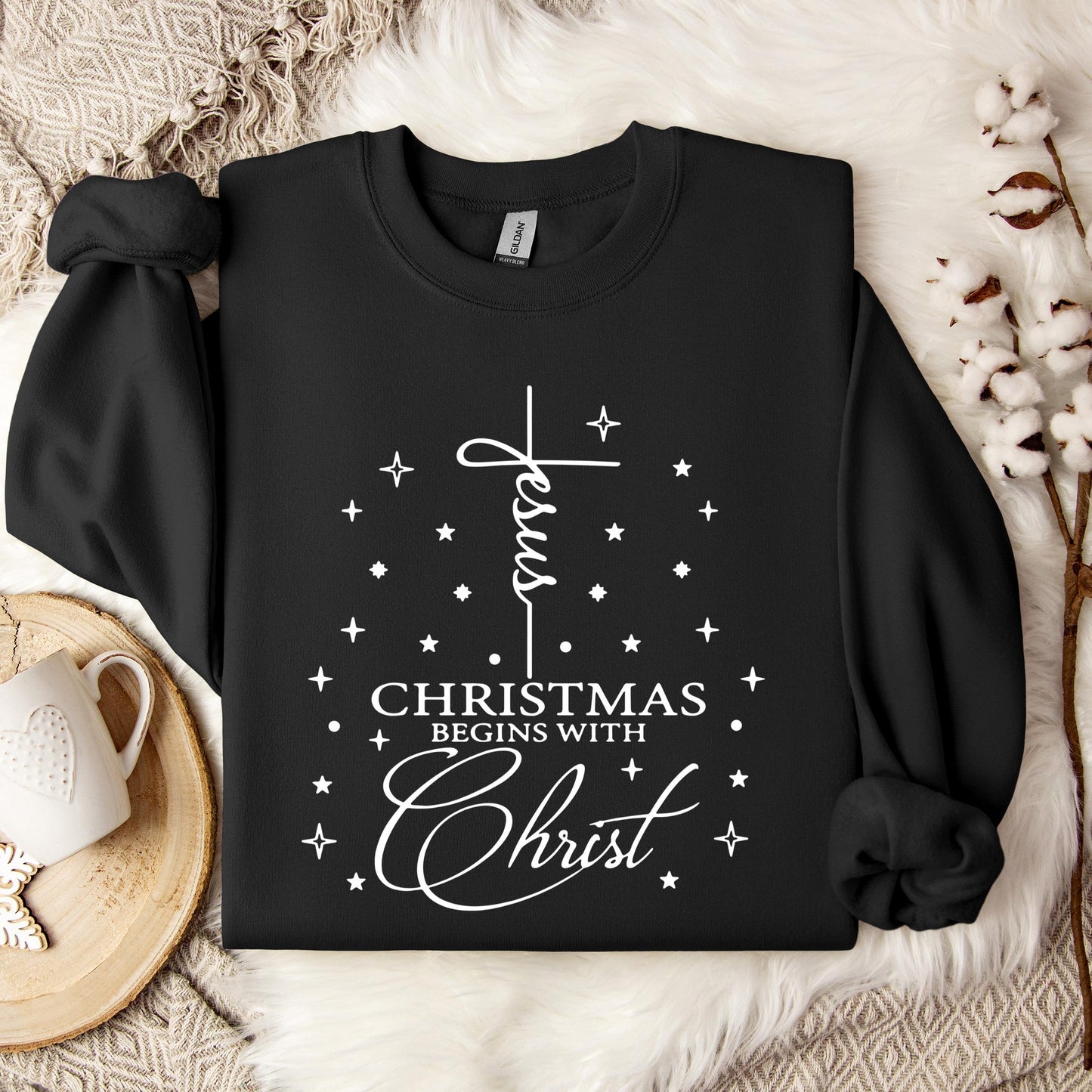 Christmas Begins With Christ 01 Sweatshirt