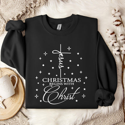 Christmas Begins With Christ 01 Sweatshirt