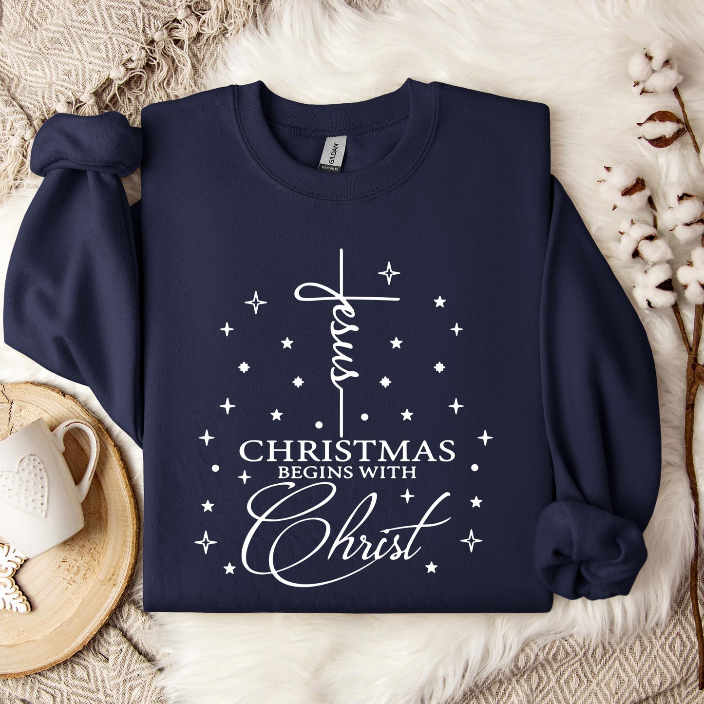 Christmas Begins With Christ 01 Sweatshirt