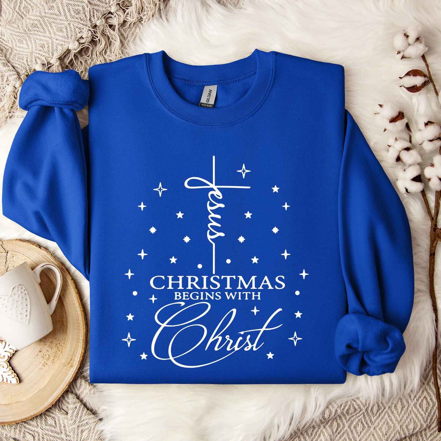 Christmas Begins With Christ 01 Sweatshirt