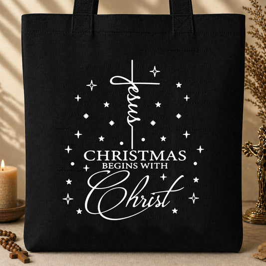 Christmas Begins With Christ 01 Tote Bag