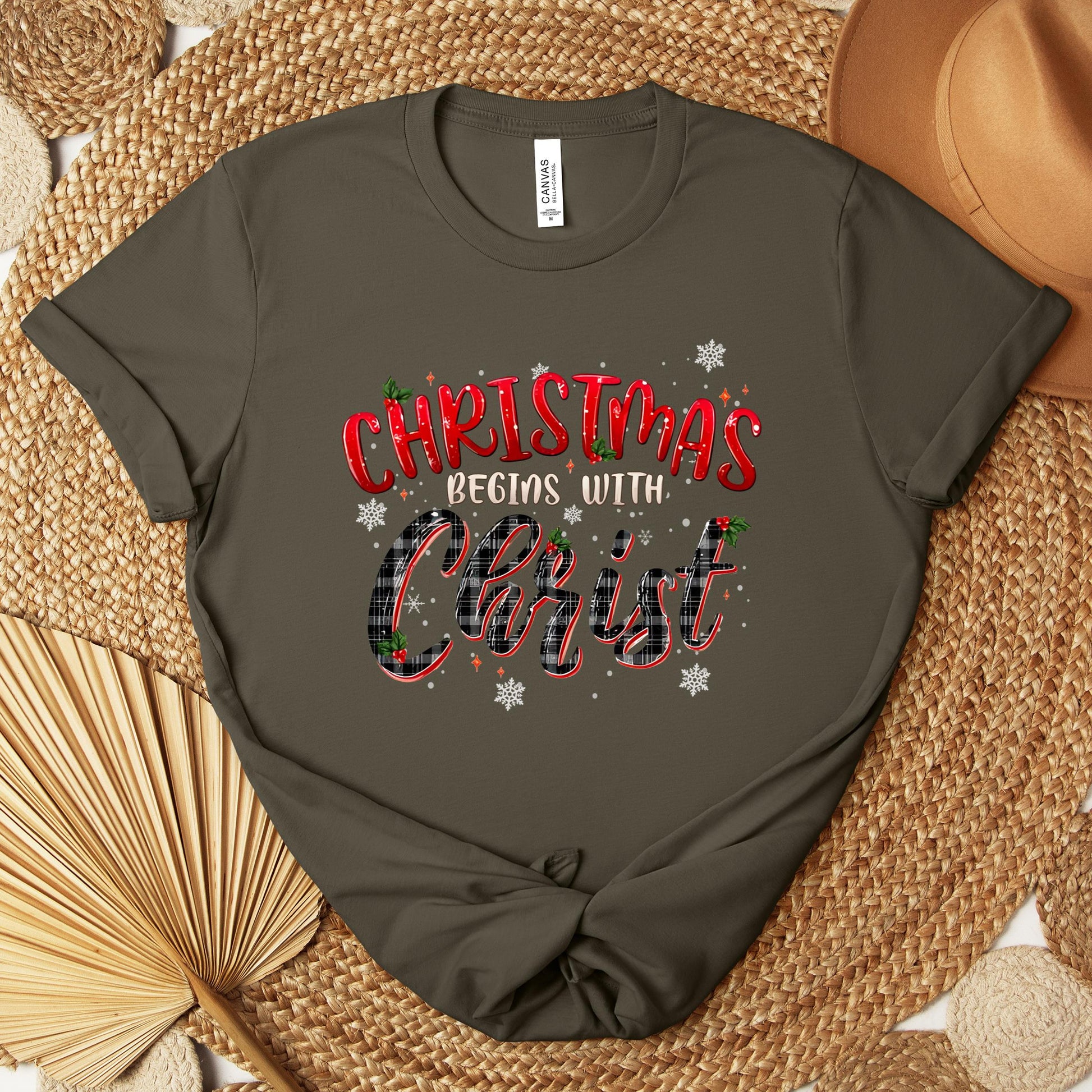 Christmas Begins With Christ 02 Premium T-shirt