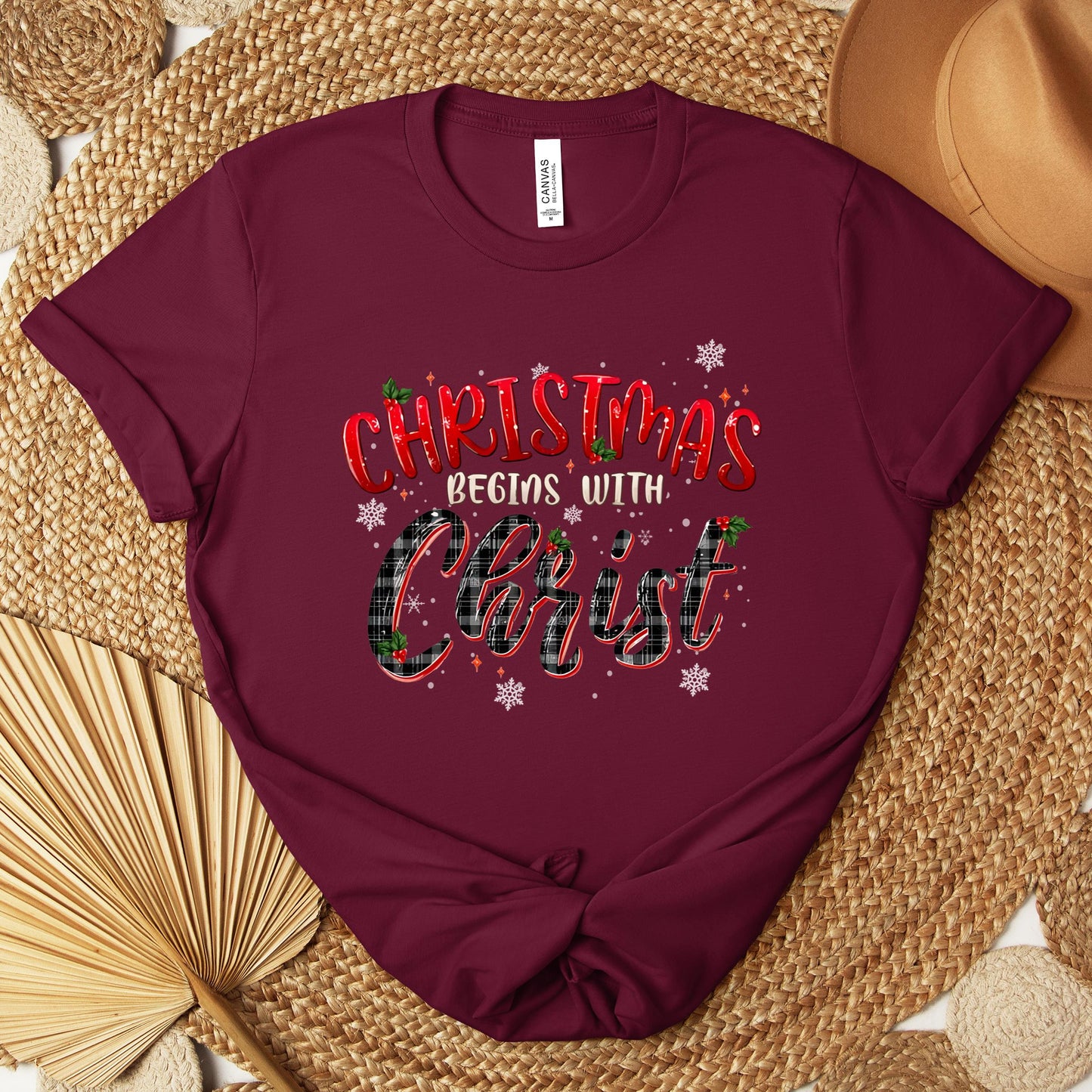 Christmas Begins With Christ 02 Premium T-shirt