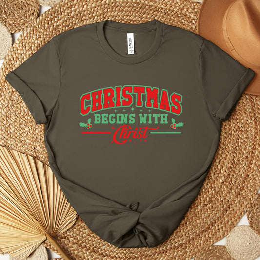 Christmas Begins With Christ 03 Premium T-shirt