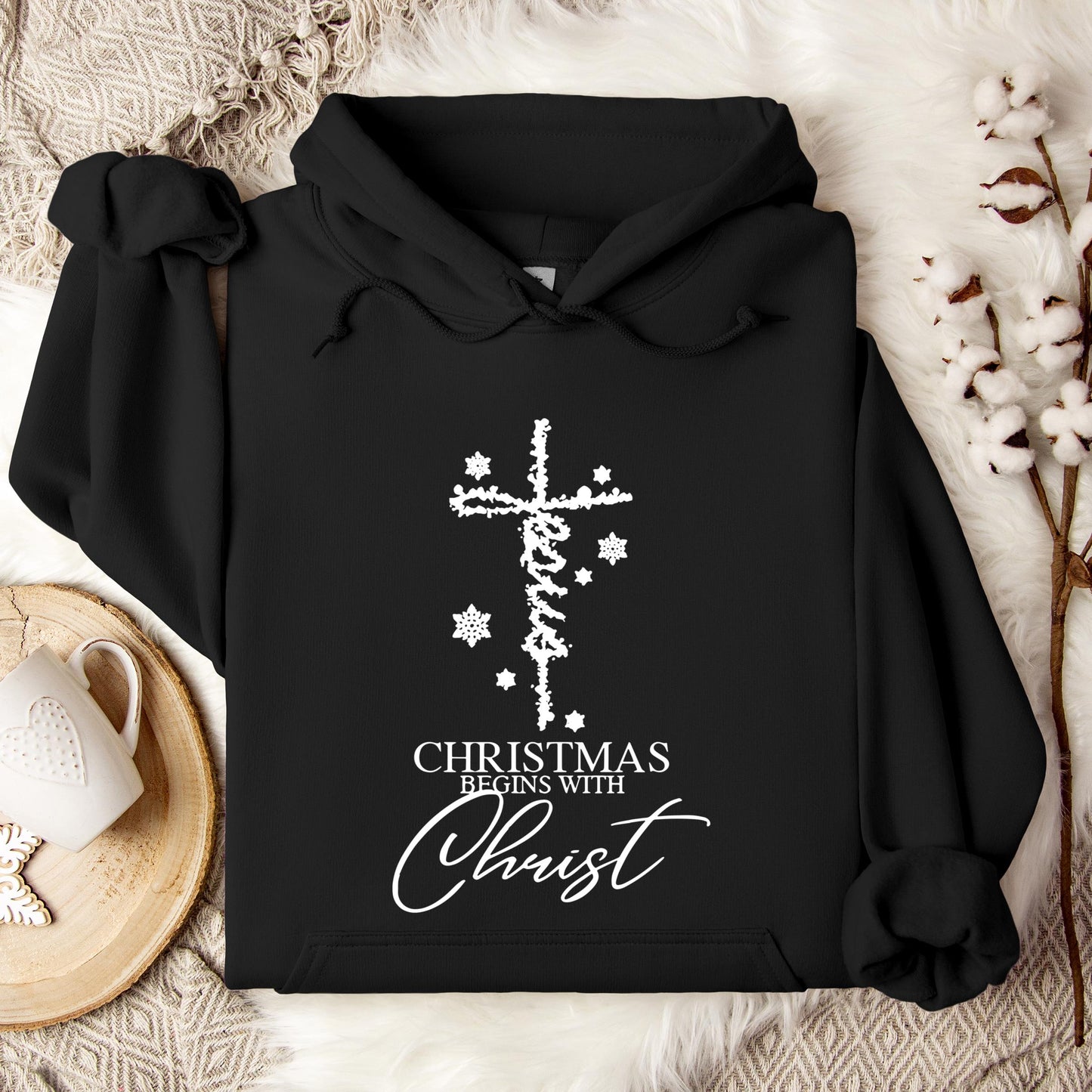 Christmas Begins With Christ 04 Hoodie