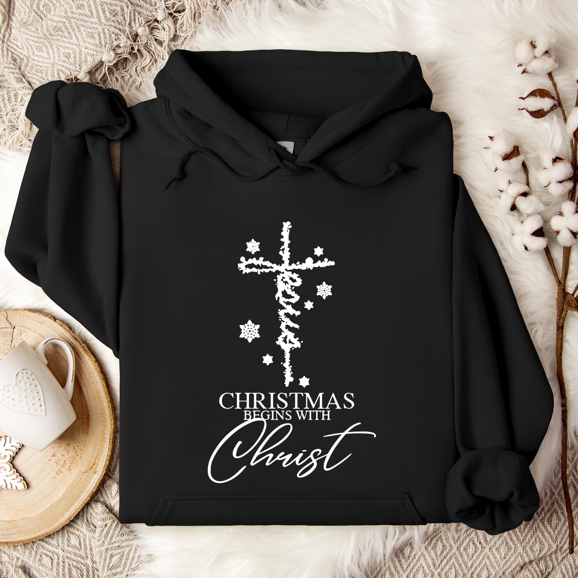Christmas Begins With Christ 04 Hoodie