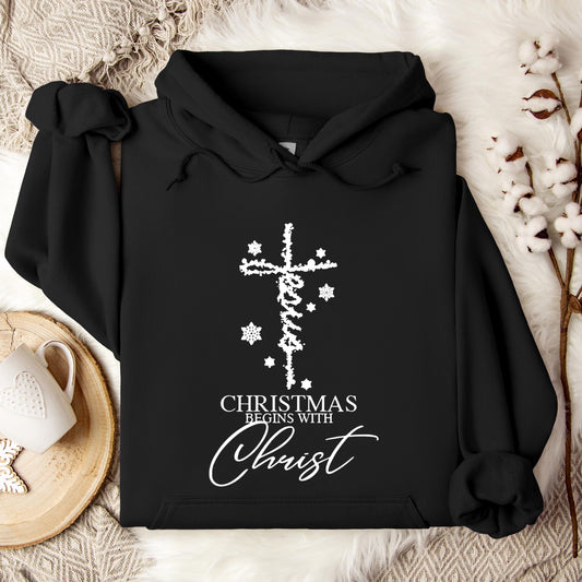 Christmas Begins With Christ 04 Hoodie