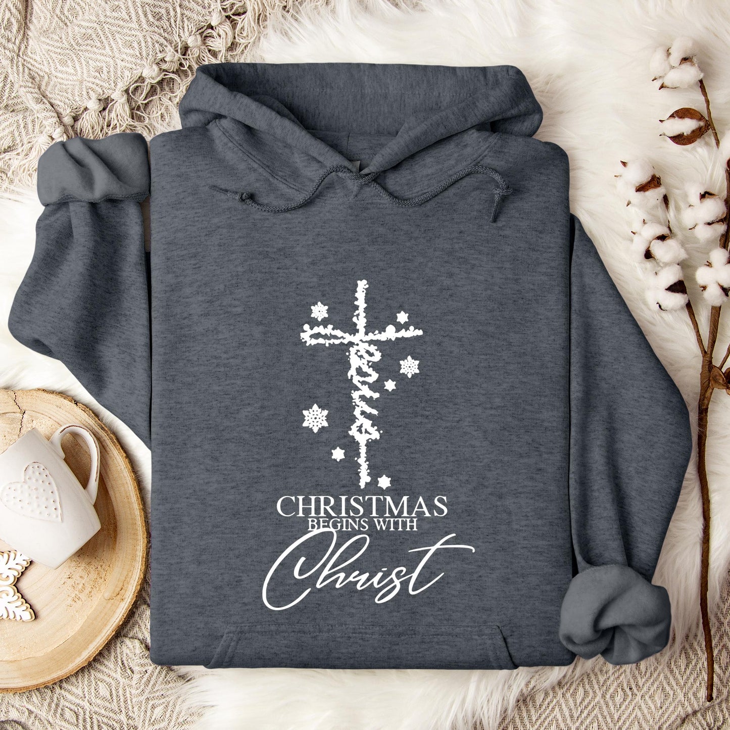 Christmas Begins With Christ 04 Hoodie