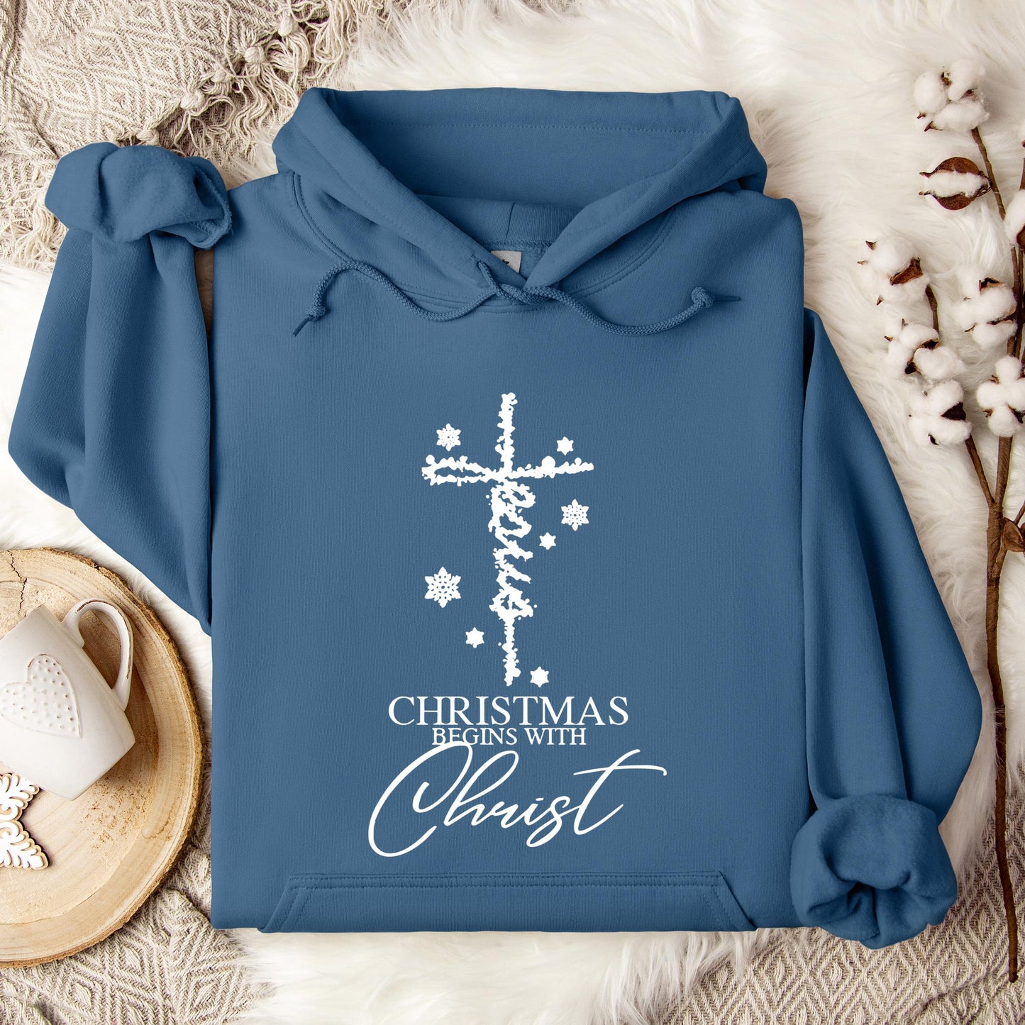 Christmas Begins With Christ 04 Hoodie