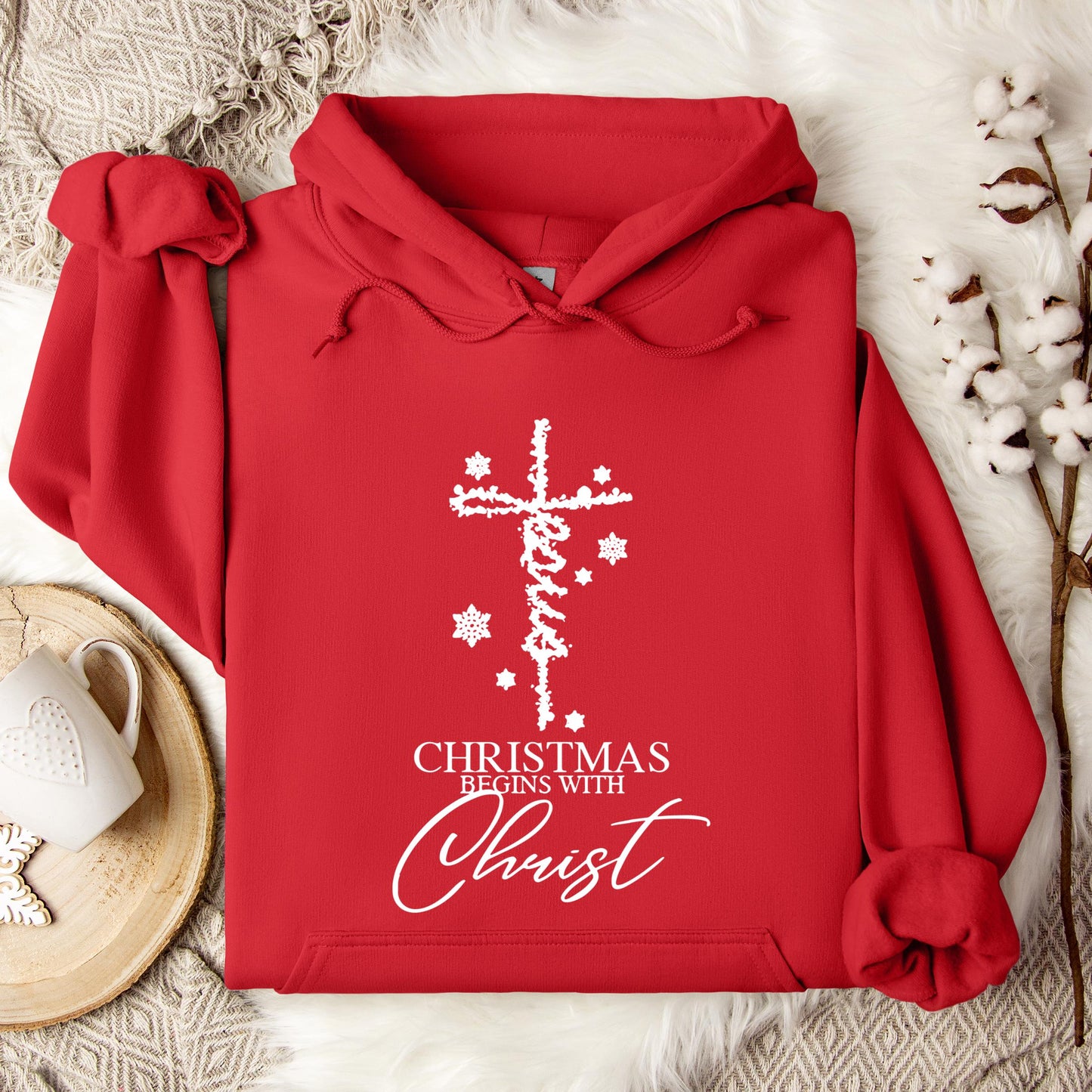 Christmas Begins With Christ 04 Hoodie
