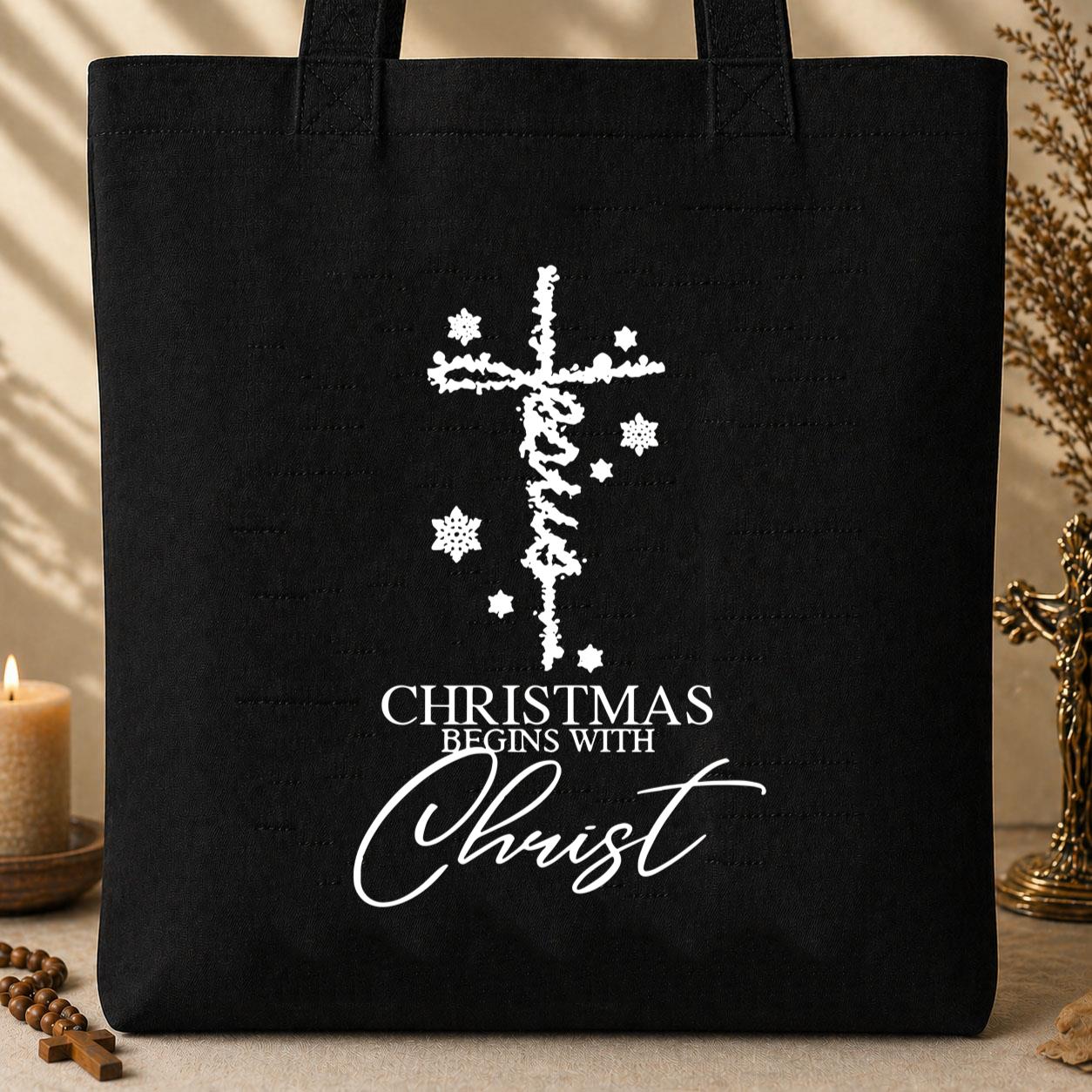 Christmas Begins With Christ 04 Tote Bag