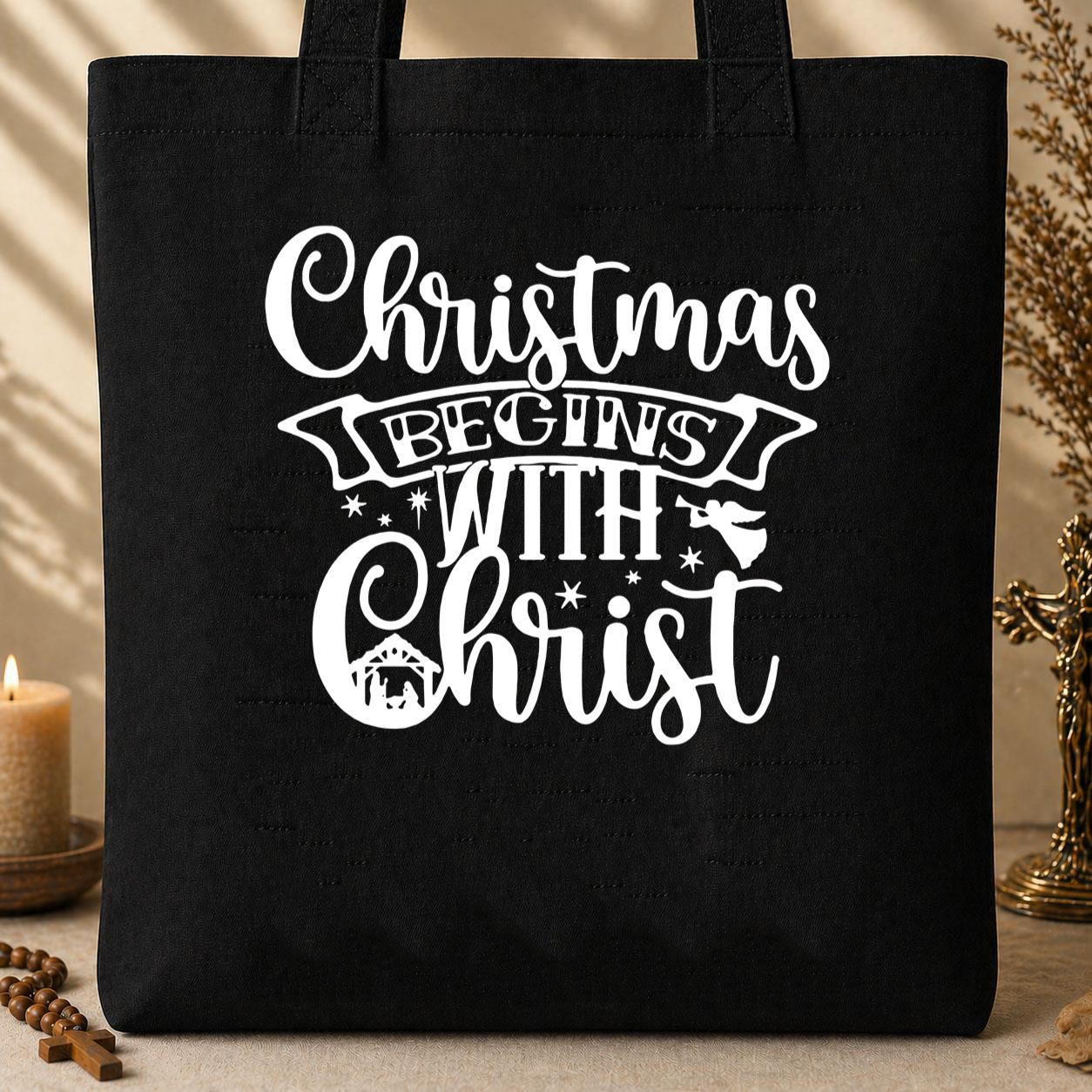 Christmas Begins With Christ 05 Tote Bag