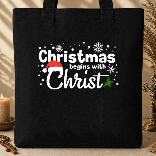 Christmas Begins With Christ 07 Tote Bag