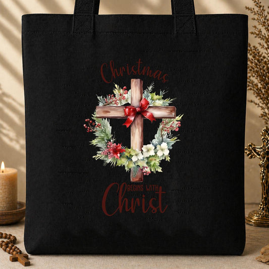 Christmas Begins With Christ 09 Tote Bag