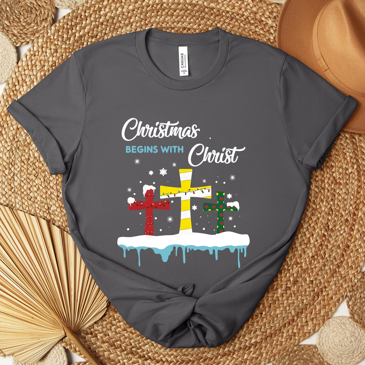 Christmas Begins With Christ Premium T-shirt