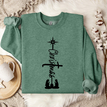 Christmas Cross 01 Sweatshirt