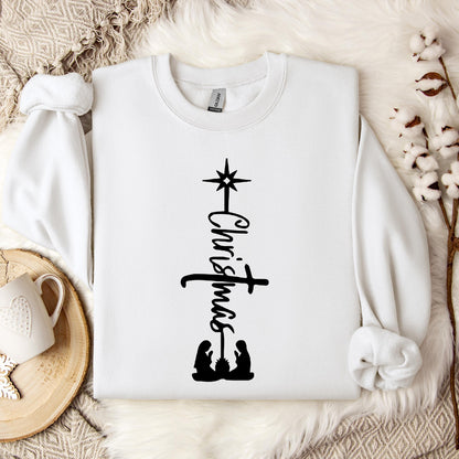 Christmas Cross 01 Sweatshirt