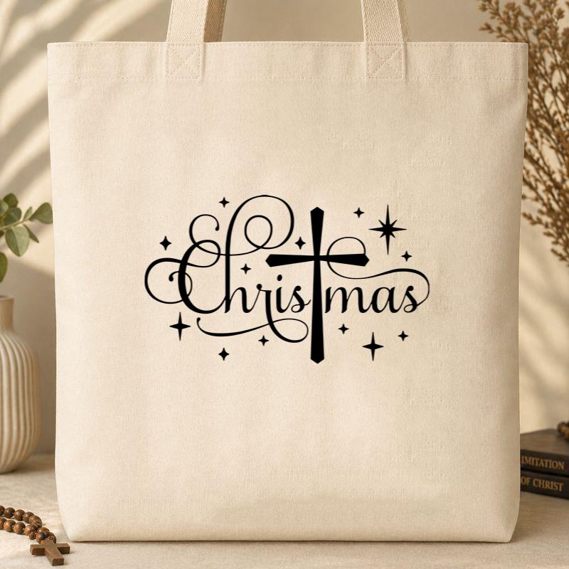Christmas Cross 07 Tote Bag
