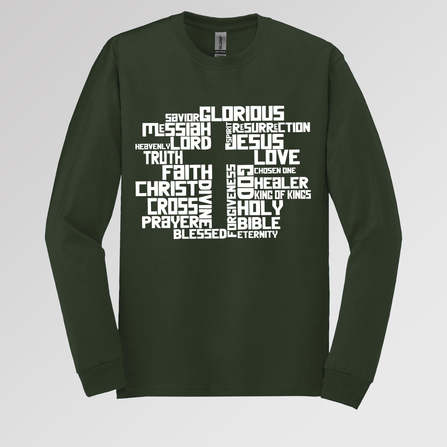 Christmas Cross Typography