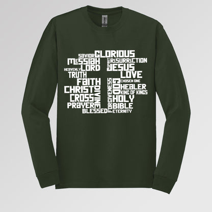 Christmas Cross Typography