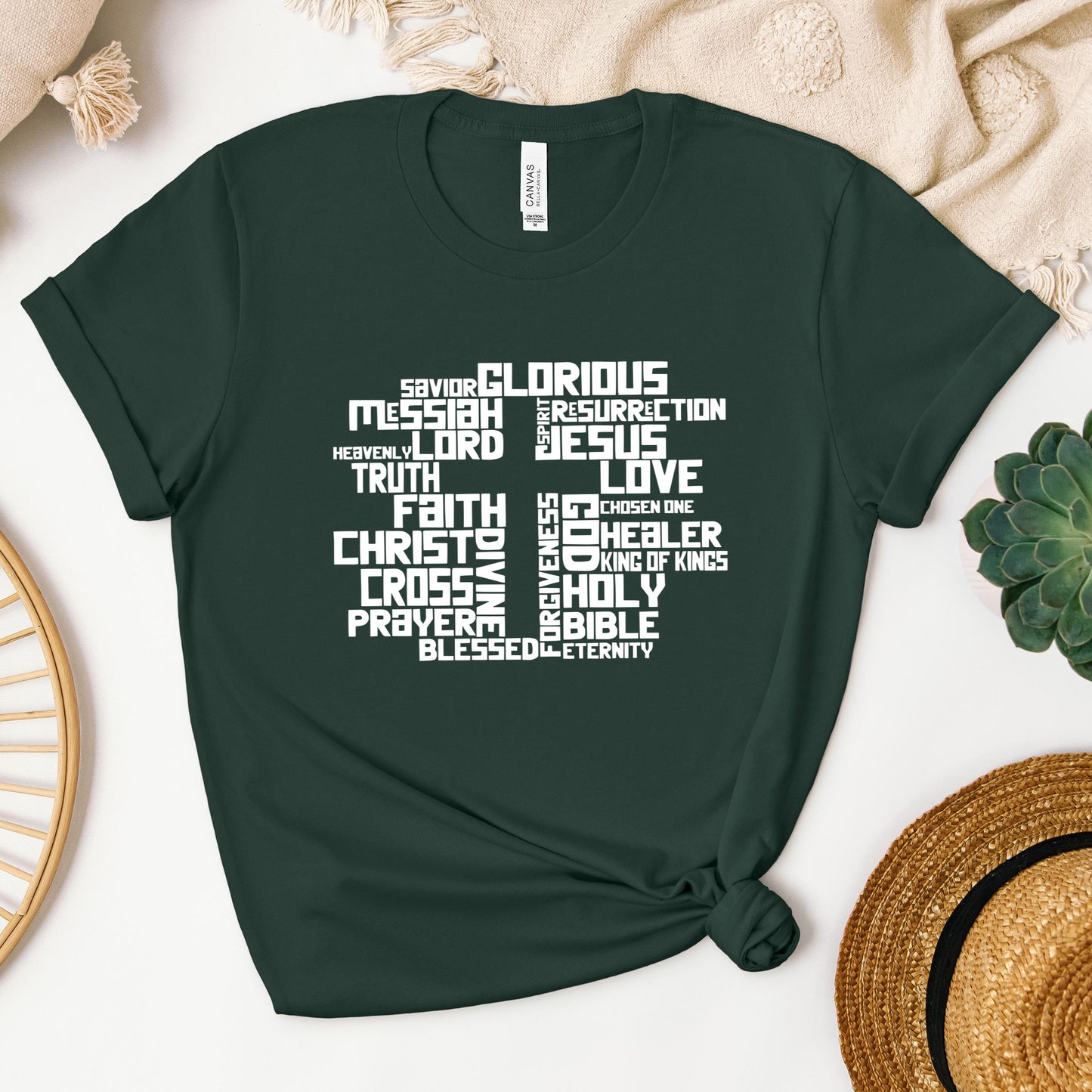 Christmas Cross Typography