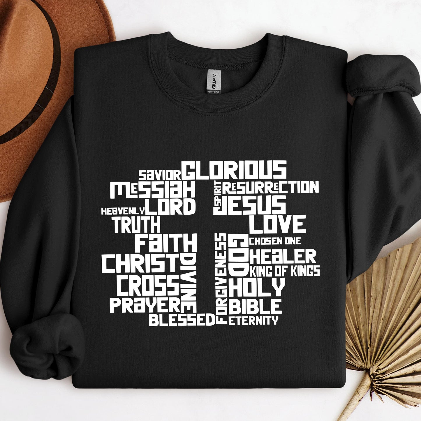 Christmas Cross Typography