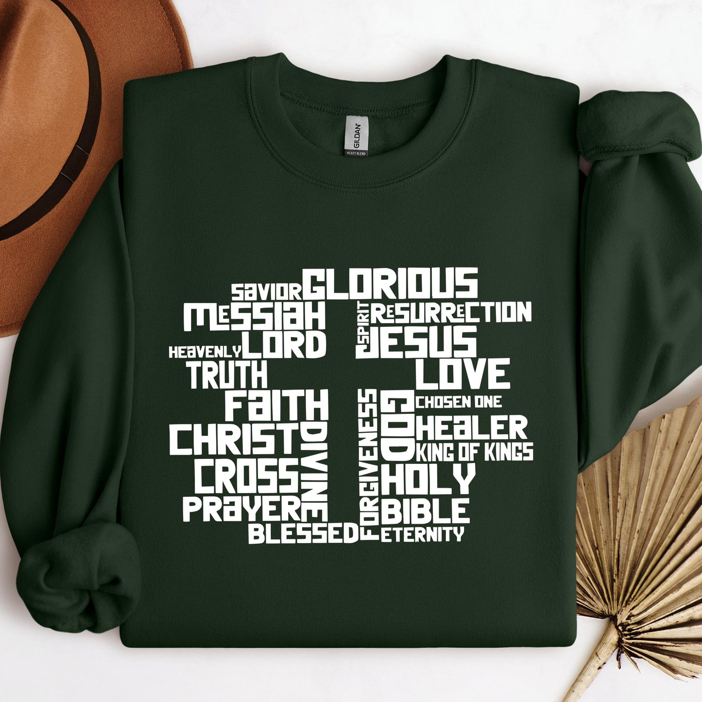 Christmas Cross Typography