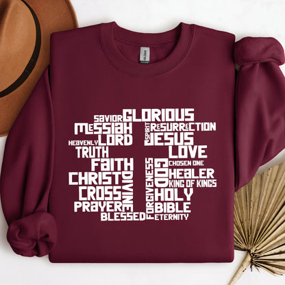 Christmas Cross Typography