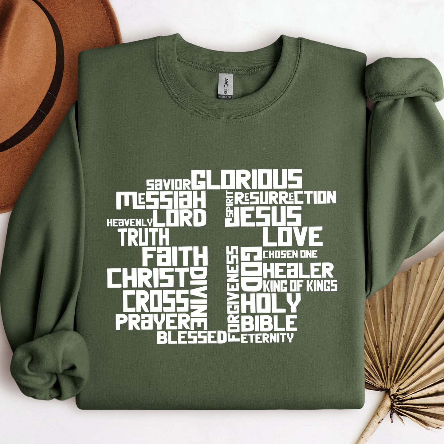 Christmas Cross Typography