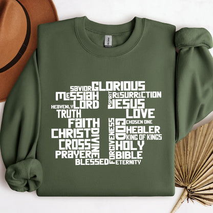 Christmas Cross Typography