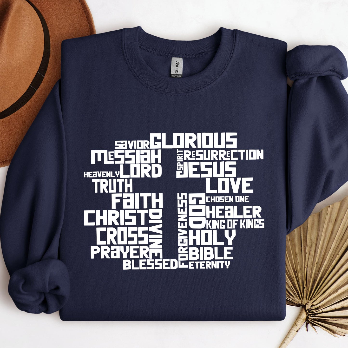 Christmas Cross Typography