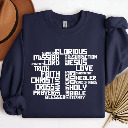 Christmas Cross Typography