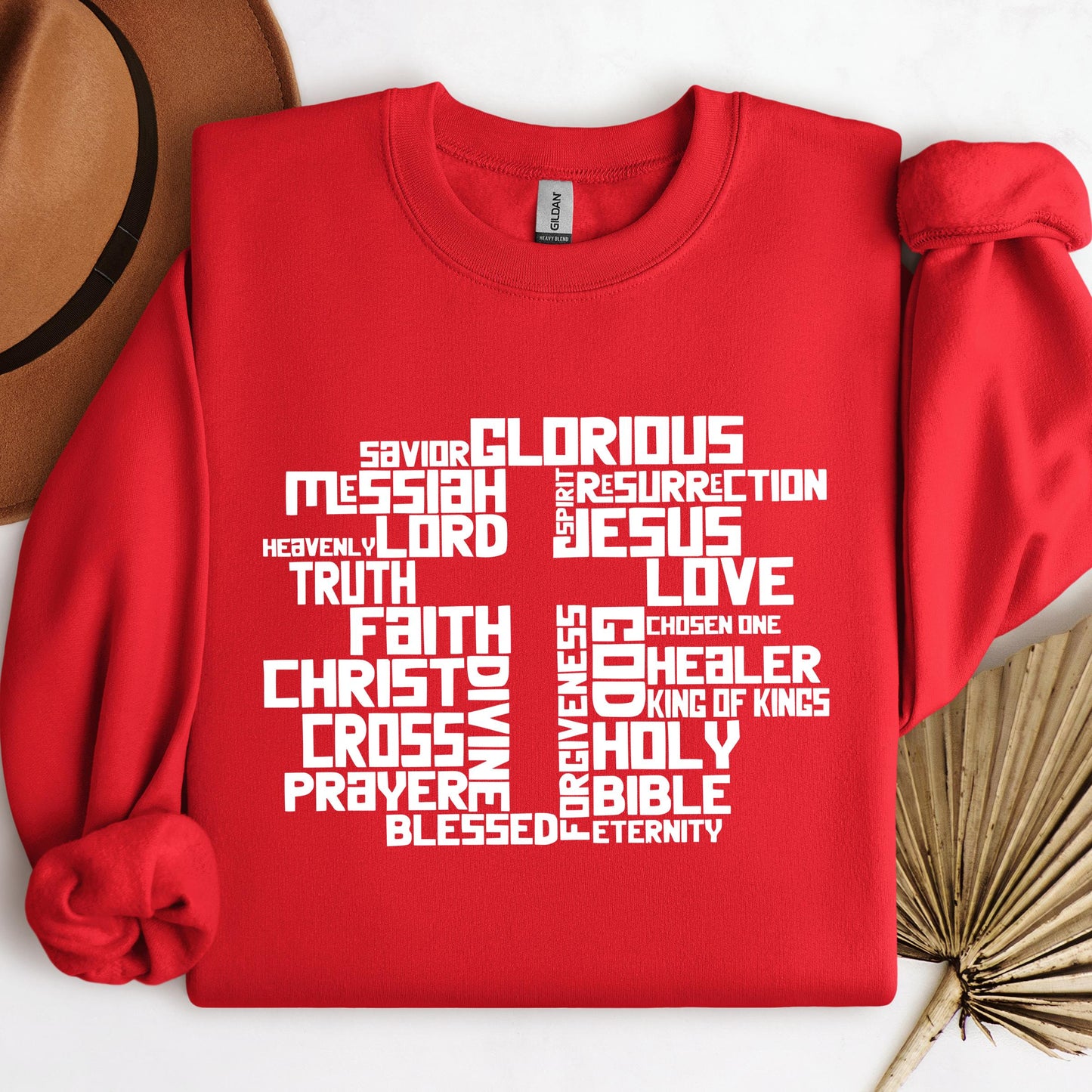 Christmas Cross Typography