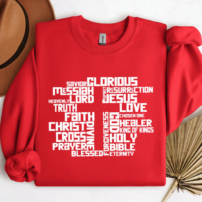 Christmas Cross Typography