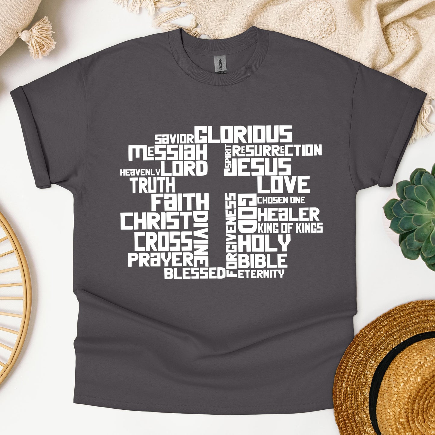 Christmas Cross Typography