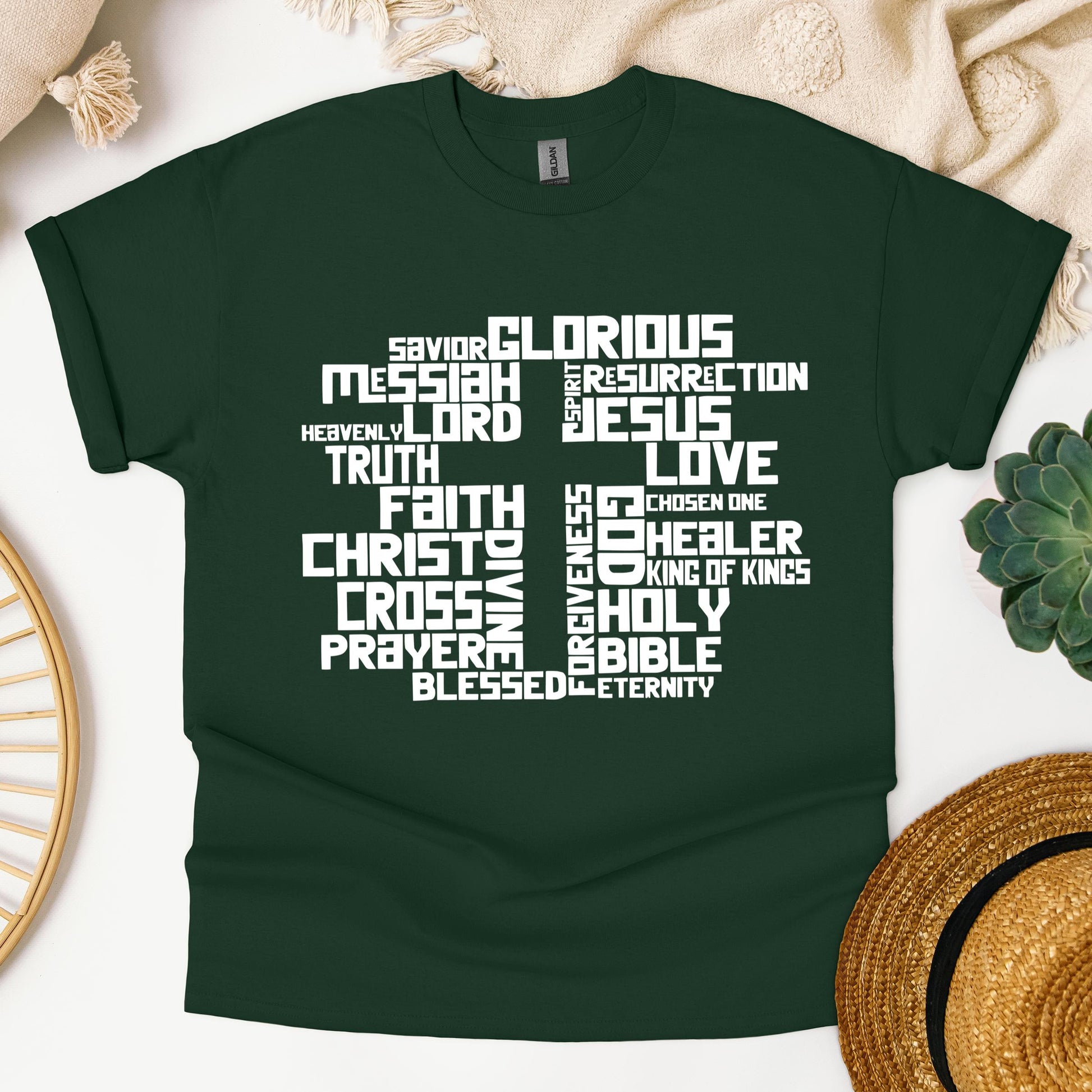Christmas Cross Typography