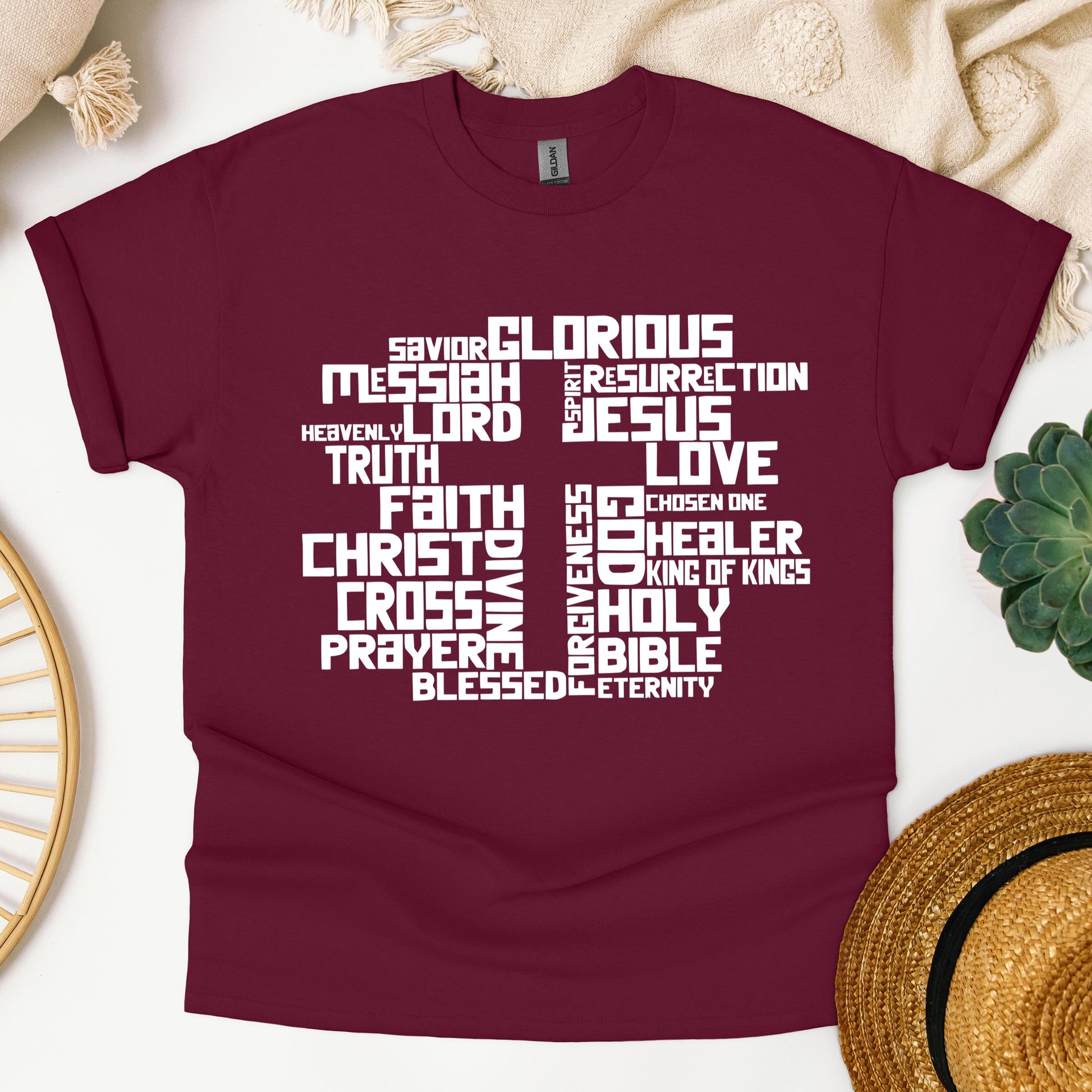Christmas Cross Typography