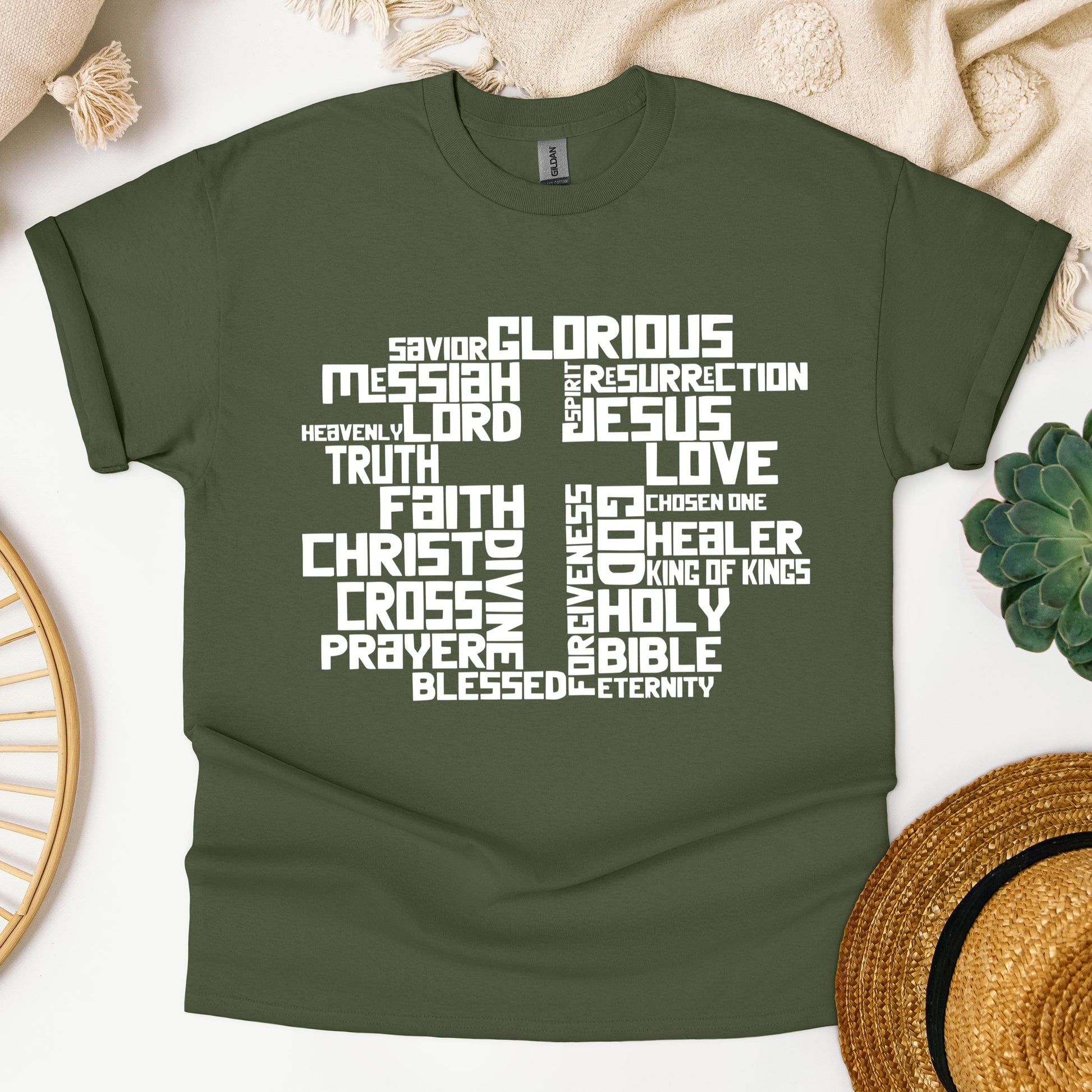 Christmas Cross Typography