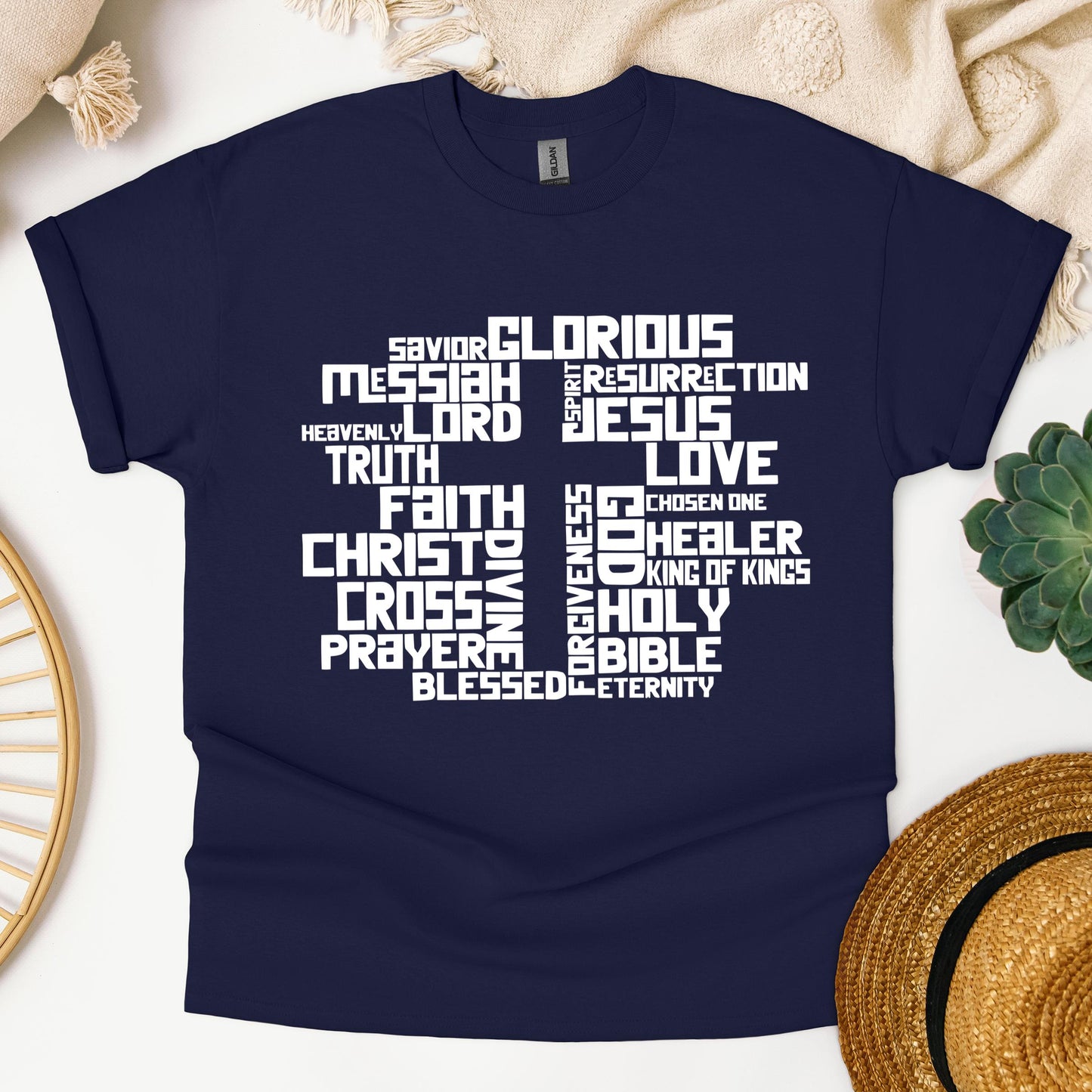 Christmas Cross Typography