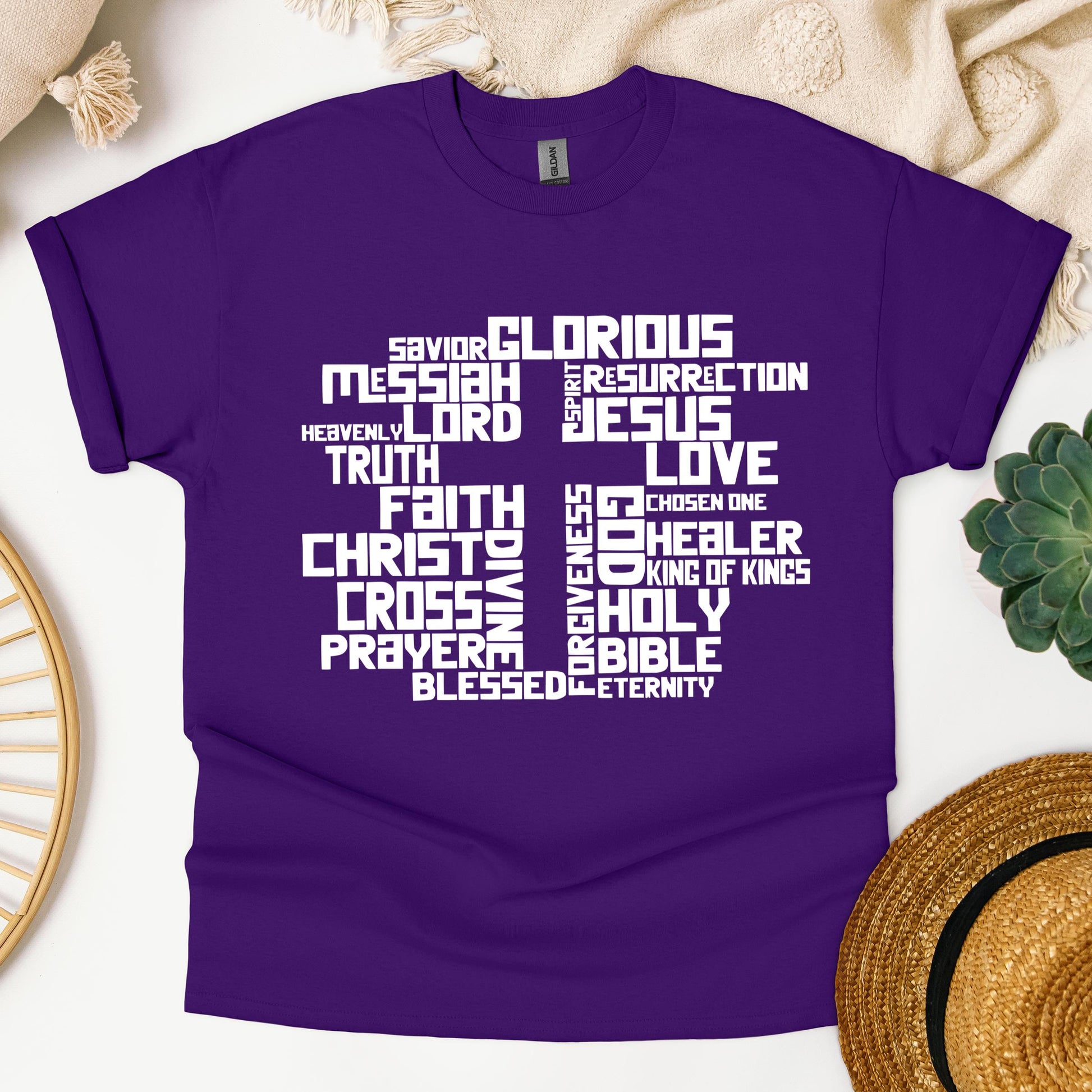 Christmas Cross Typography