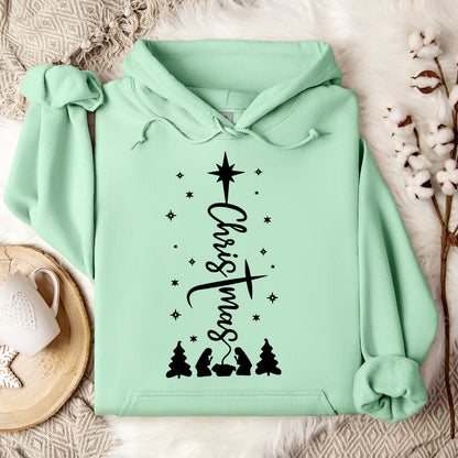 Christmas Cross Hoodie